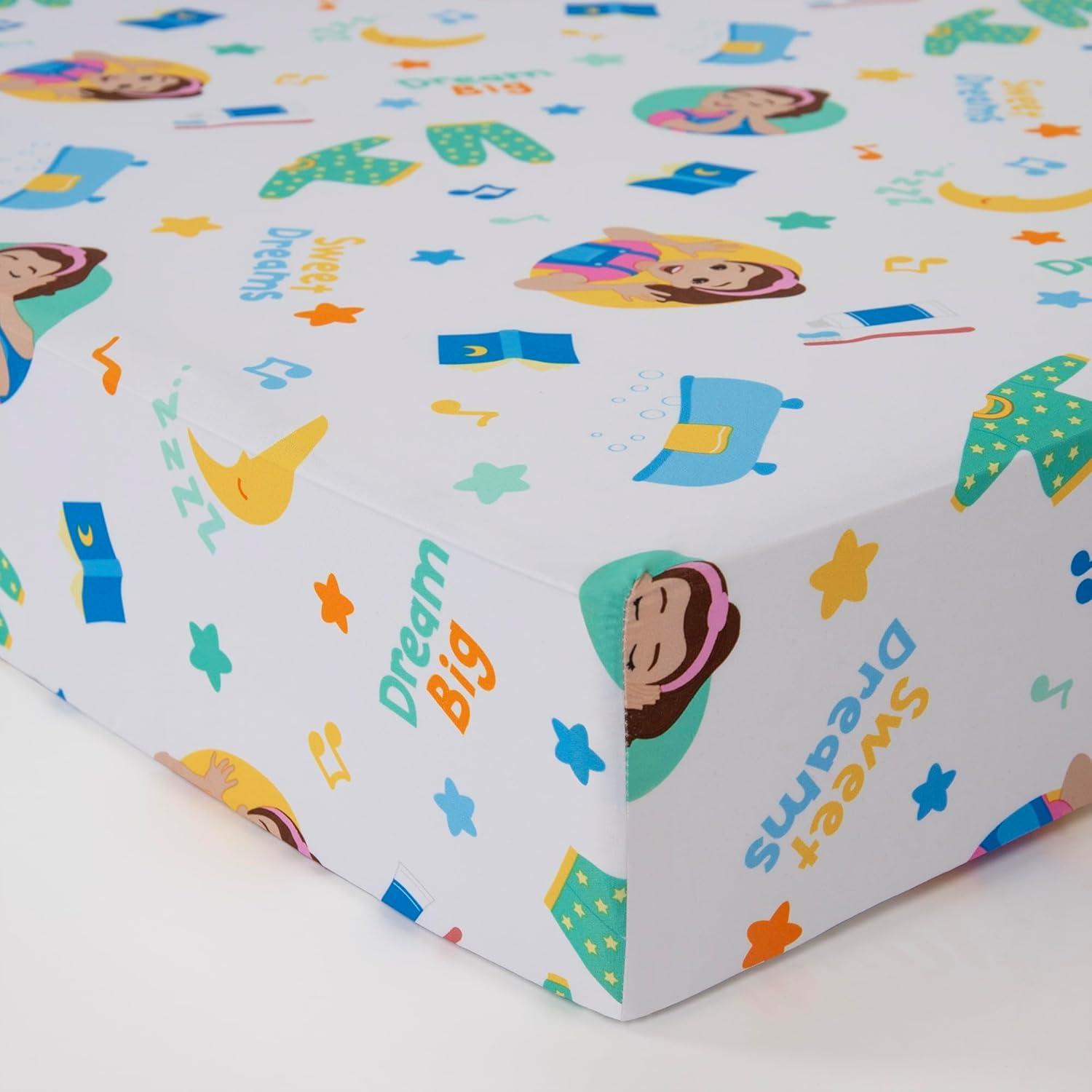 imageMs Rachel Farm Friends Toddler Nap Mat Includes Attached Pillow and Fleece BlanketMs Rachel 2 Pc Sheet Set