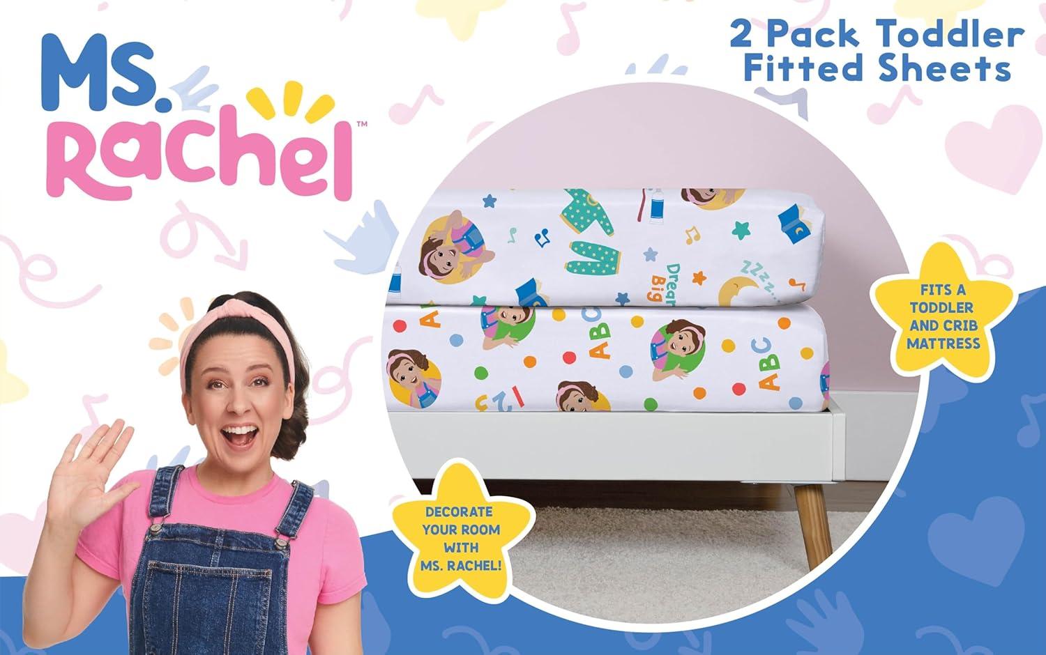imageMs Rachel Farm Friends Toddler Nap Mat Includes Attached Pillow and Fleece BlanketMs Rachel 2 Pc Sheet Set