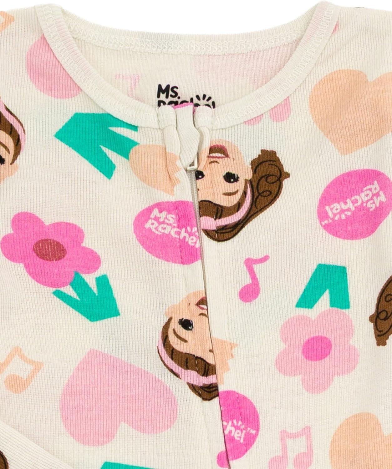 imageMs Rachel Floral Baby Girls Zip Up Sleep N Play Newborn to Infant Sizes Newborn 24 MonthsBeige Pink