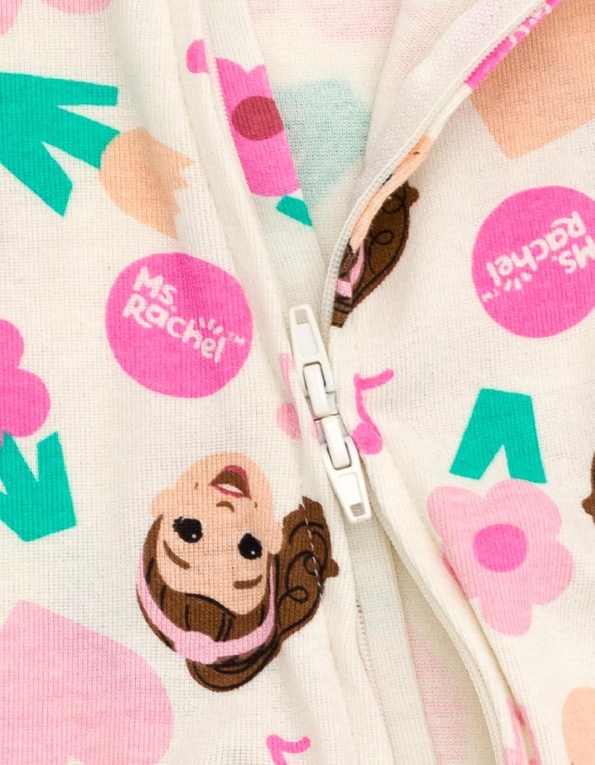 imageMs Rachel Floral Baby Girls Zip Up Sleep N Play Newborn to Infant Sizes Newborn 24 MonthsBeige Pink