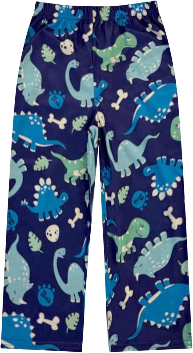 imageMs Rachel Kids Pajama Set 3 Piece Sleepwear Set with Pants Shirt ampamp Shorts Girls ampamp Boys Toddler Pjs Official ProductBoys Dino