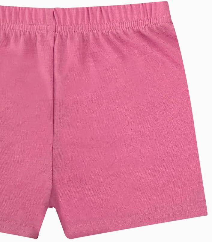 imageMs Rachel Kids Pajama Set 3 Piece Sleepwear Set with Pants Shirt ampamp Shorts Girls ampamp Boys Toddler Pjs Official ProductGirls PinkBlue