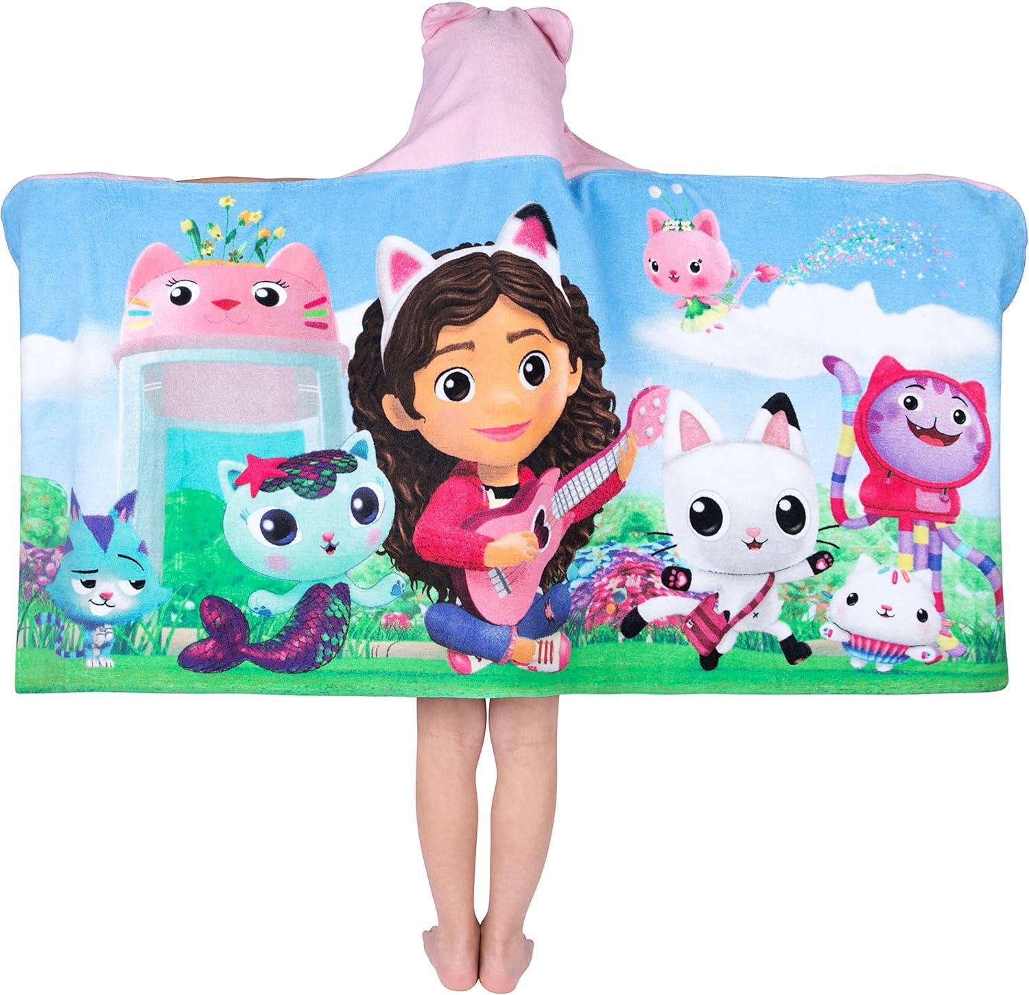 imageMs Rachel Kids Super Soft BathPoolBeach Soft Cotton Terry Hooded Towel Wrap 24 in x 50 in Officially Licensed Product By FrancoAssorted