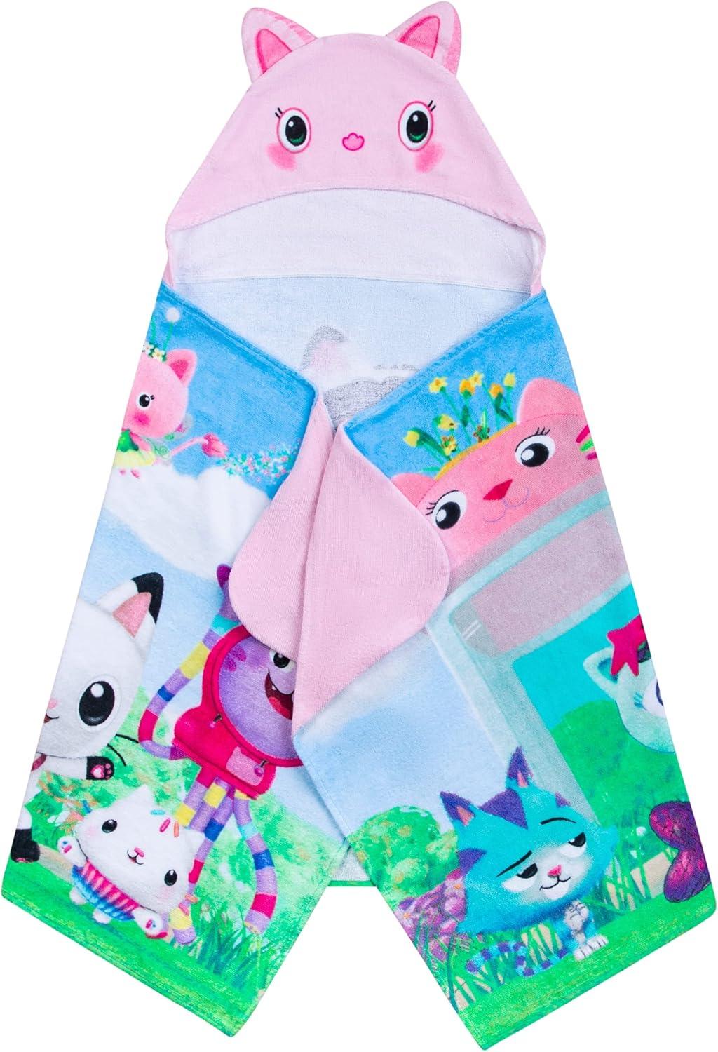 imageMs Rachel Kids Super Soft BathPoolBeach Soft Cotton Terry Hooded Towel Wrap 24 in x 50 in Officially Licensed Product By FrancoAssorted