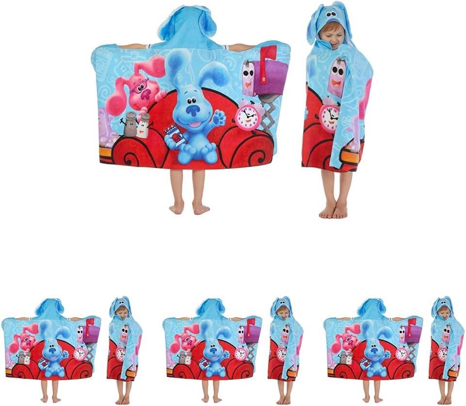 imageMs Rachel Kids Super Soft BathPoolBeach Soft Cotton Terry Hooded Towel Wrap 24 in x 50 in Officially Licensed Product By FrancoBlues Clues