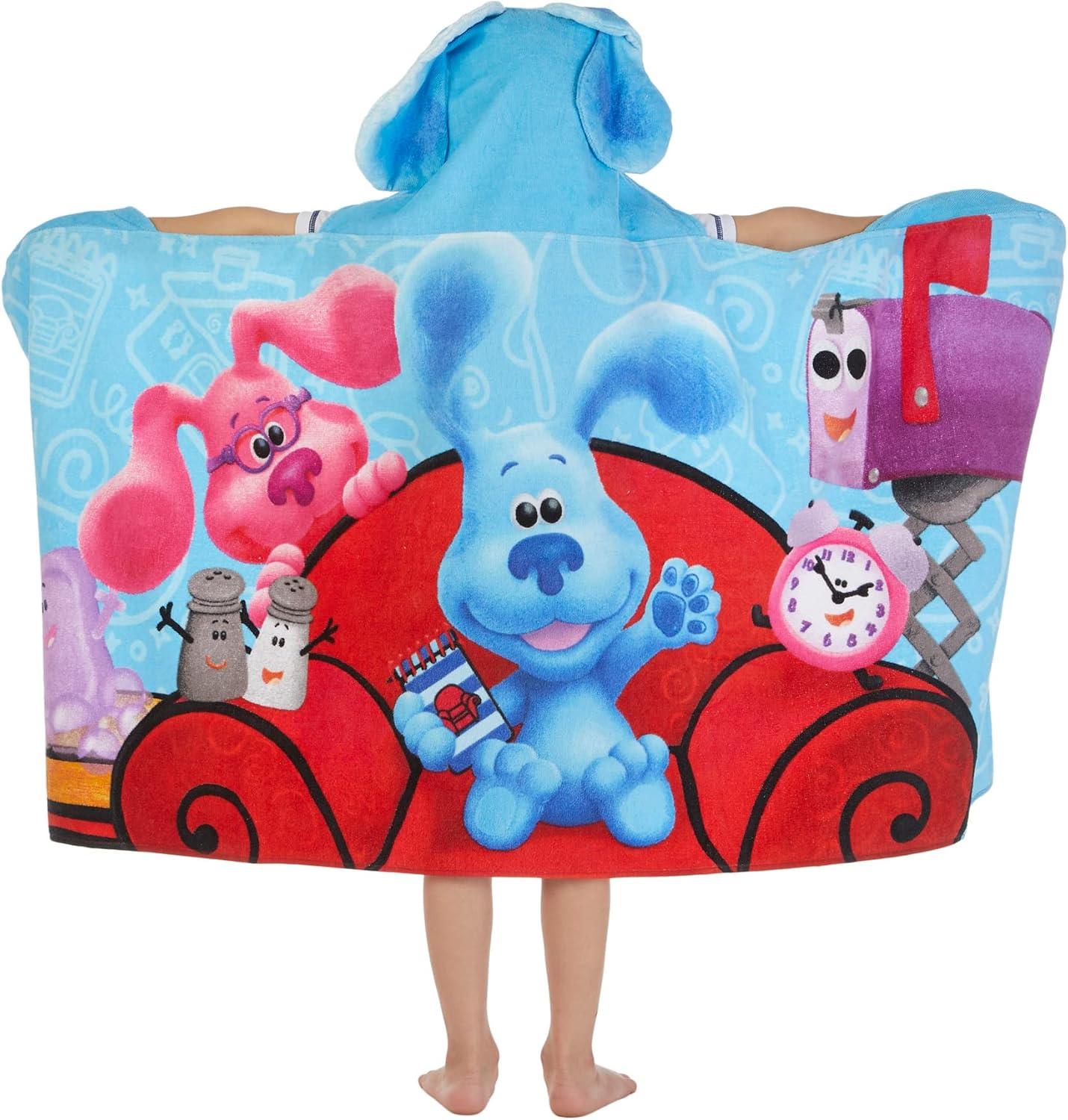 imageMs Rachel Kids Super Soft BathPoolBeach Soft Cotton Terry Hooded Towel Wrap 24 in x 50 in Officially Licensed Product By FrancoBlues Clues