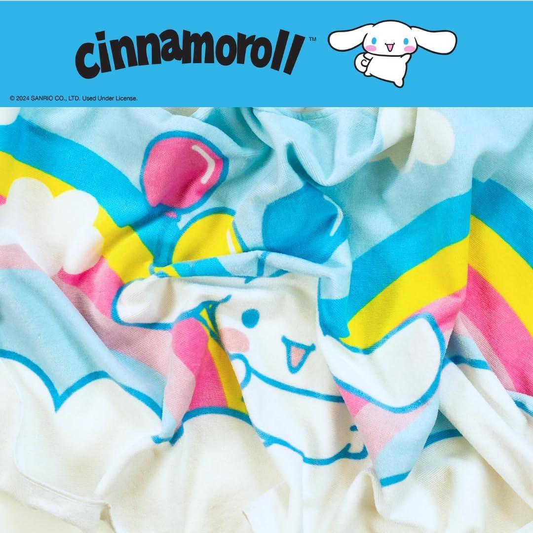 imageMs Rachel Kids Super Soft BathPoolBeach Soft Cotton Terry Hooded Towel Wrap 24 in x 50 in Officially Licensed Product By FrancoCinnamoroll