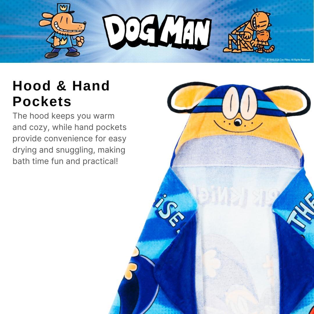 imageMs Rachel Kids Super Soft BathPoolBeach Soft Cotton Terry Hooded Towel Wrap 24 in x 50 in Officially Licensed Product By FrancoDog Man