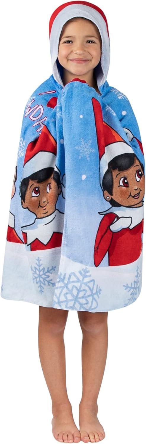 imageMs Rachel Kids Super Soft BathPoolBeach Soft Cotton Terry Hooded Towel Wrap 24 in x 50 in Officially Licensed Product By FrancoElf on the Shelf