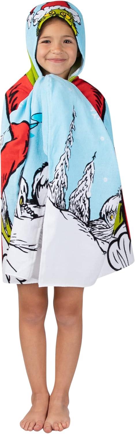 imageMs Rachel Kids Super Soft BathPoolBeach Soft Cotton Terry Hooded Towel Wrap 24 in x 50 in Officially Licensed Product By FrancoGrinch
