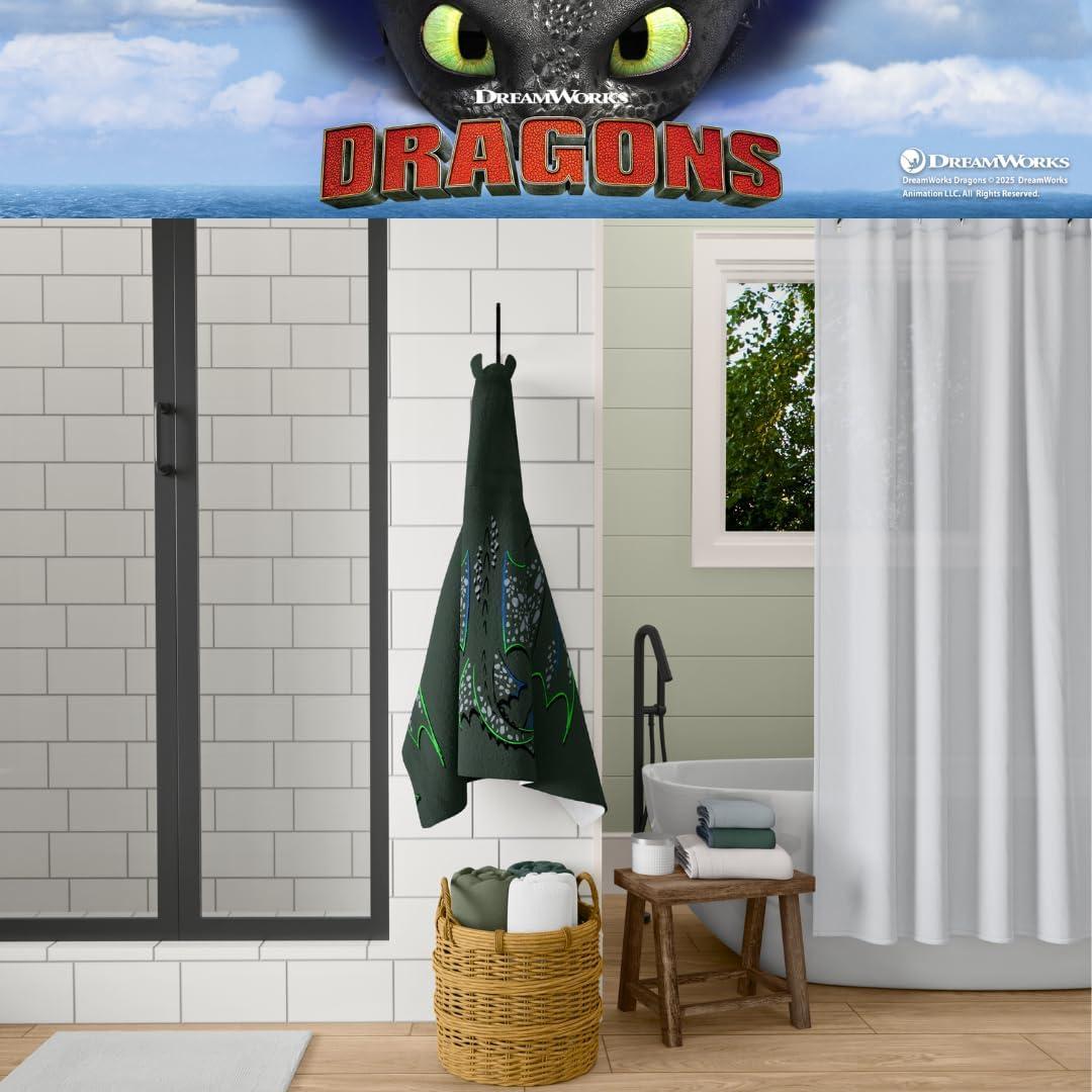 imageMs Rachel Kids Super Soft BathPoolBeach Soft Cotton Terry Hooded Towel Wrap 24 in x 50 in Officially Licensed Product By FrancoHow to Train Your Dragon