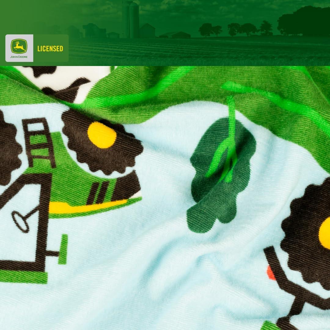 imageMs Rachel Kids Super Soft BathPoolBeach Soft Cotton Terry Hooded Towel Wrap 24 in x 50 in Officially Licensed Product By FrancoJohn Deere