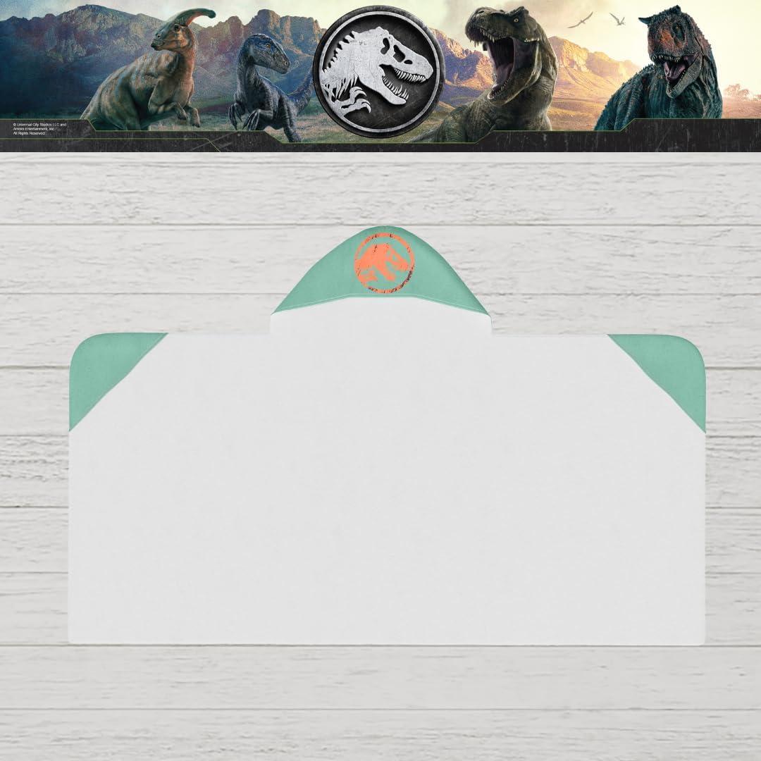 imageMs Rachel Kids Super Soft BathPoolBeach Soft Cotton Terry Hooded Towel Wrap 24 in x 50 in Officially Licensed Product By FrancoJurassic World Arorable