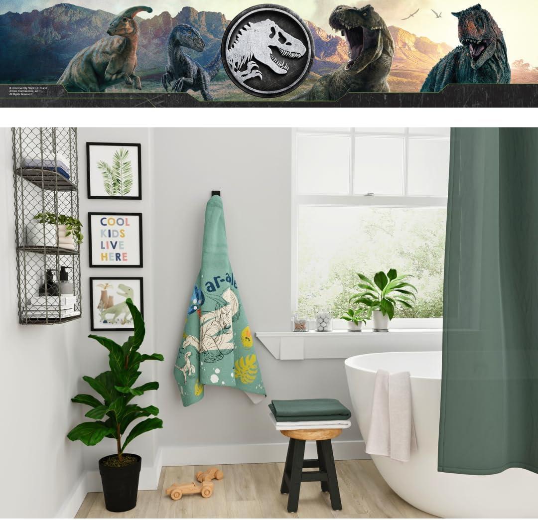 imageMs Rachel Kids Super Soft BathPoolBeach Soft Cotton Terry Hooded Towel Wrap 24 in x 50 in Officially Licensed Product By FrancoJurassic World Arorable