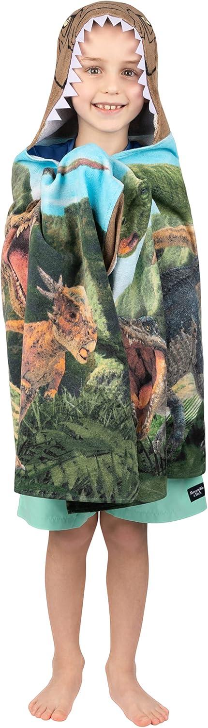 imageMs Rachel Kids Super Soft BathPoolBeach Soft Cotton Terry Hooded Towel Wrap 24 in x 50 in Officially Licensed Product By FrancoJurassic World Dominion