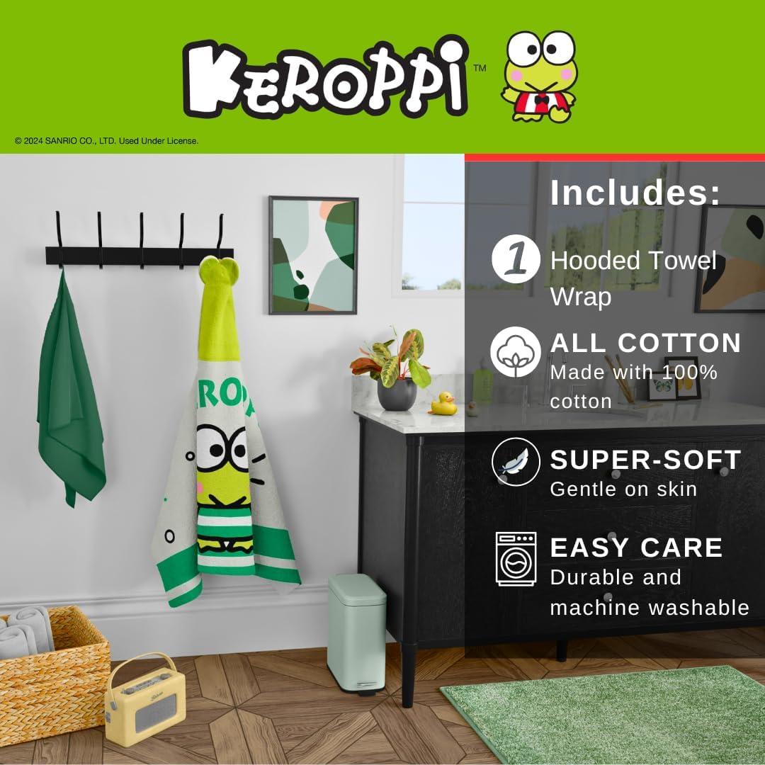 imageMs Rachel Kids Super Soft BathPoolBeach Soft Cotton Terry Hooded Towel Wrap 24 in x 50 in Officially Licensed Product By FrancoKeroppi