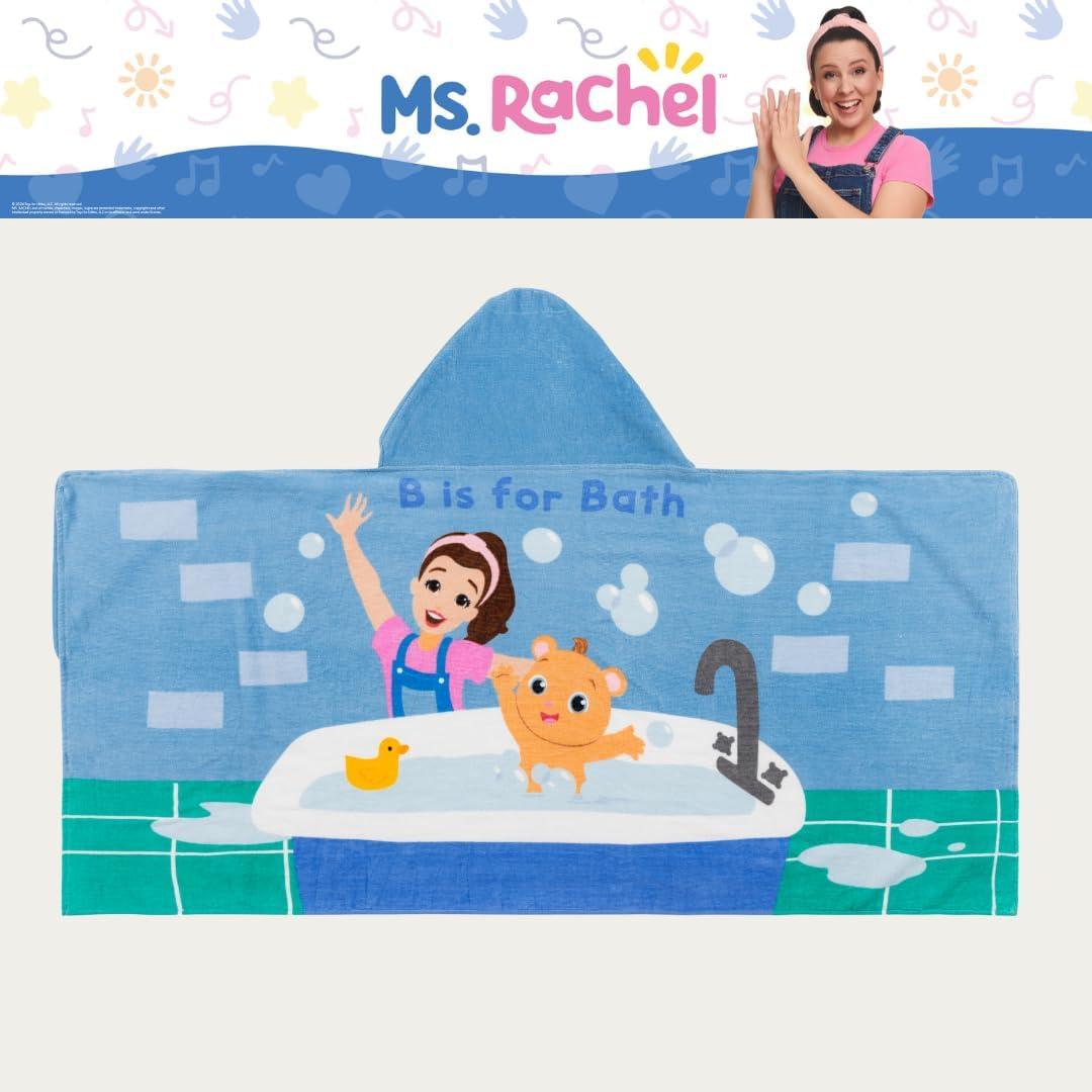 imageMs Rachel Kids Super Soft BathPoolBeach Soft Cotton Terry Hooded Towel Wrap 24 in x 50 in Officially Licensed Product By FrancoMs Rachel Splash is Fun