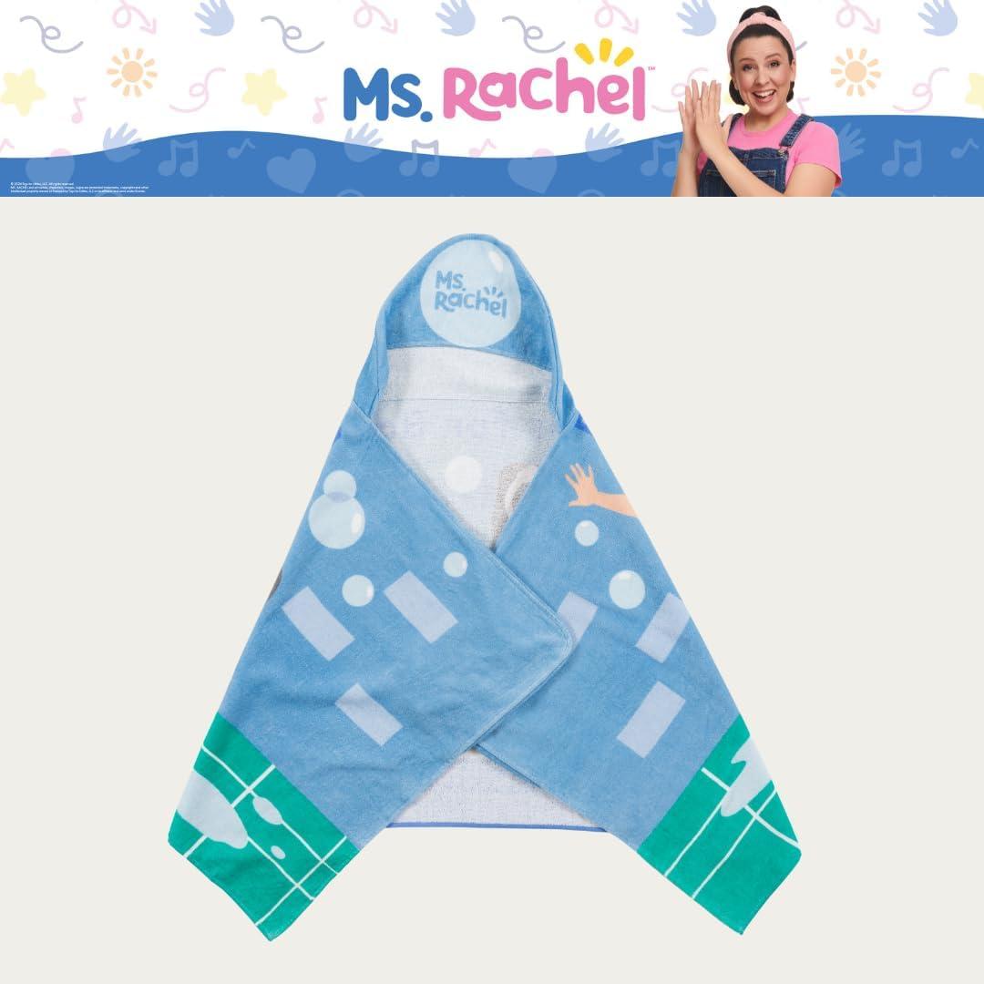 imageMs Rachel Kids Super Soft BathPoolBeach Soft Cotton Terry Hooded Towel Wrap 24 in x 50 in Officially Licensed Product By FrancoMs Rachel Splash is Fun