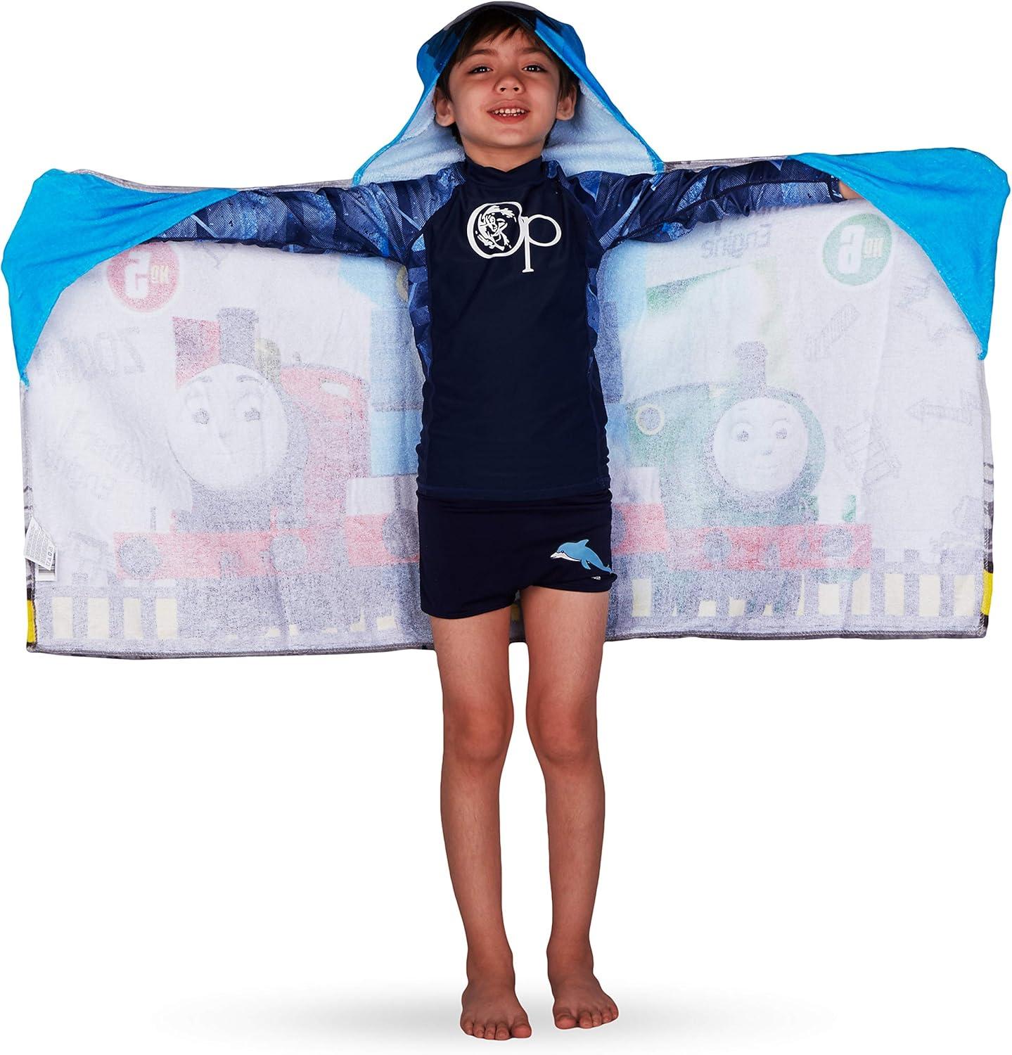 imageMs Rachel Kids Super Soft BathPoolBeach Soft Cotton Terry Hooded Towel Wrap 24 in x 50 in Officially Licensed Product By FrancoMulticolor