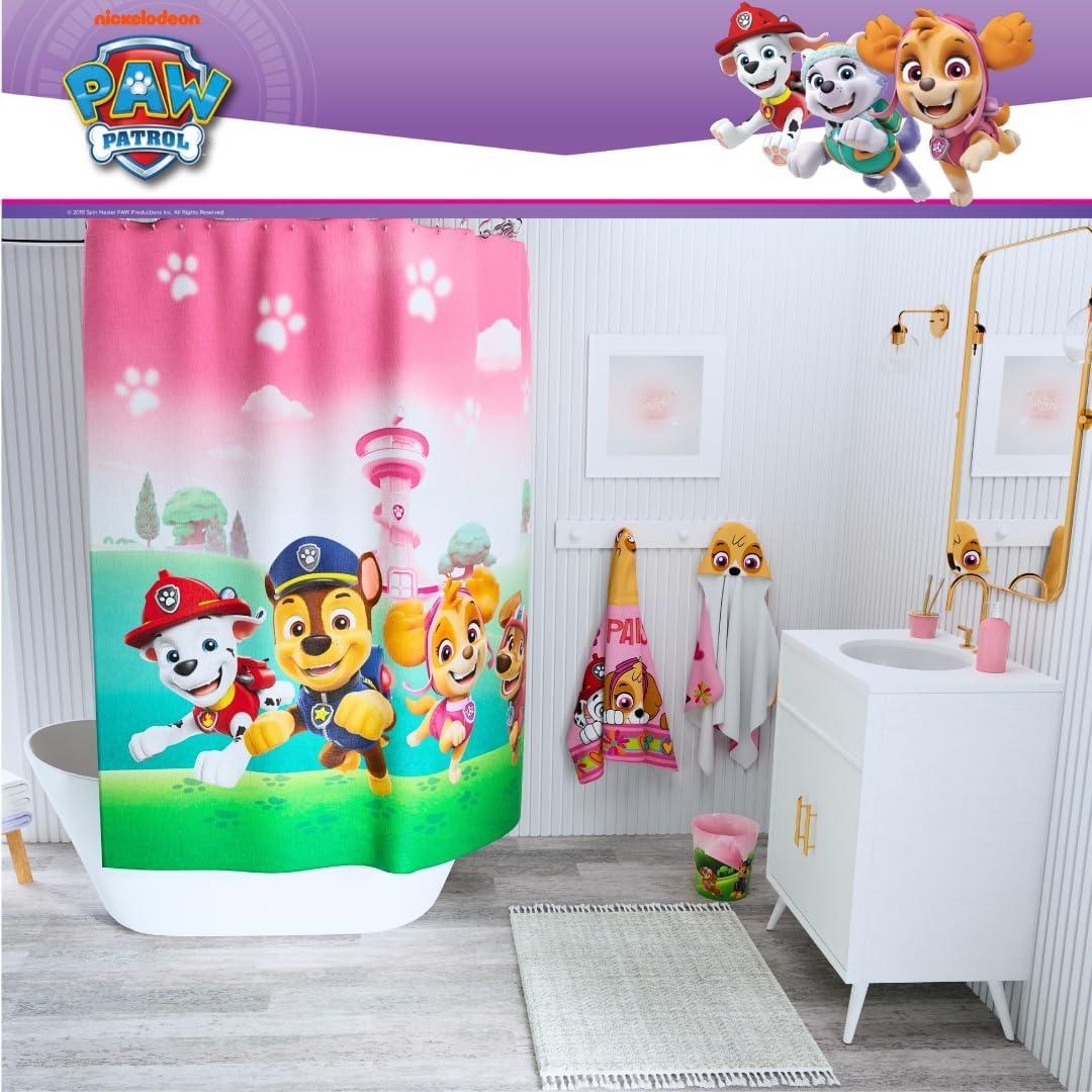 imageMs Rachel Kids Super Soft BathPoolBeach Soft Cotton Terry Hooded Towel Wrap 24 in x 50 in Officially Licensed Product By FrancoPaw Patrol Girl Pawesome Pups