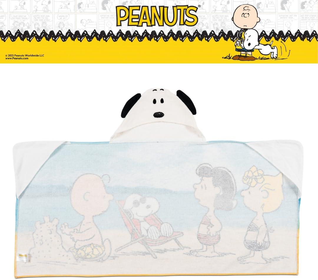imageMs Rachel Kids Super Soft BathPoolBeach Soft Cotton Terry Hooded Towel Wrap 24 in x 50 in Officially Licensed Product By FrancoPeanuts