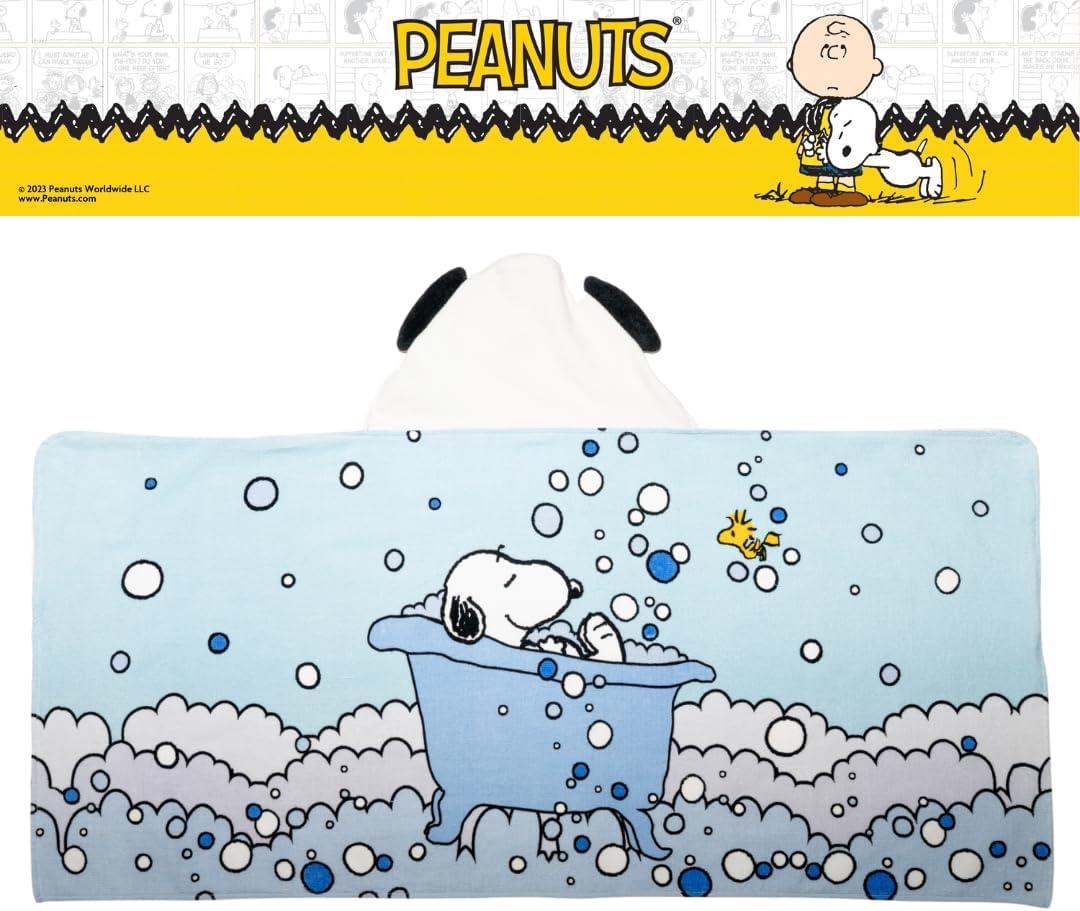 imageMs Rachel Kids Super Soft BathPoolBeach Soft Cotton Terry Hooded Towel Wrap 24 in x 50 in Officially Licensed Product By FrancoPeanuts Bubble Up