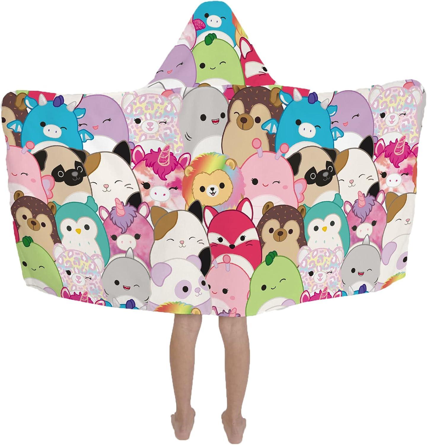 imageMs Rachel Kids Super Soft BathPoolBeach Soft Cotton Terry Hooded Towel Wrap 24 in x 50 in Officially Licensed Product By FrancoSquishmallows