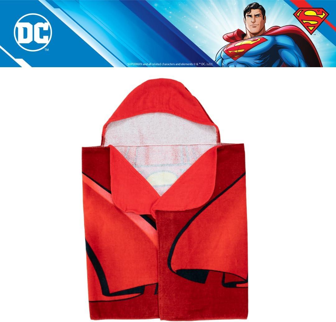 imageMs Rachel Kids Super Soft BathPoolBeach Soft Cotton Terry Hooded Towel Wrap 24 in x 50 in Officially Licensed Product By FrancoSuperman