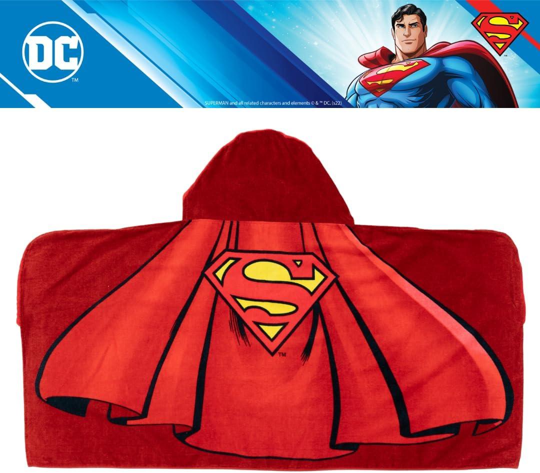 imageMs Rachel Kids Super Soft BathPoolBeach Soft Cotton Terry Hooded Towel Wrap 24 in x 50 in Officially Licensed Product By FrancoSuperman