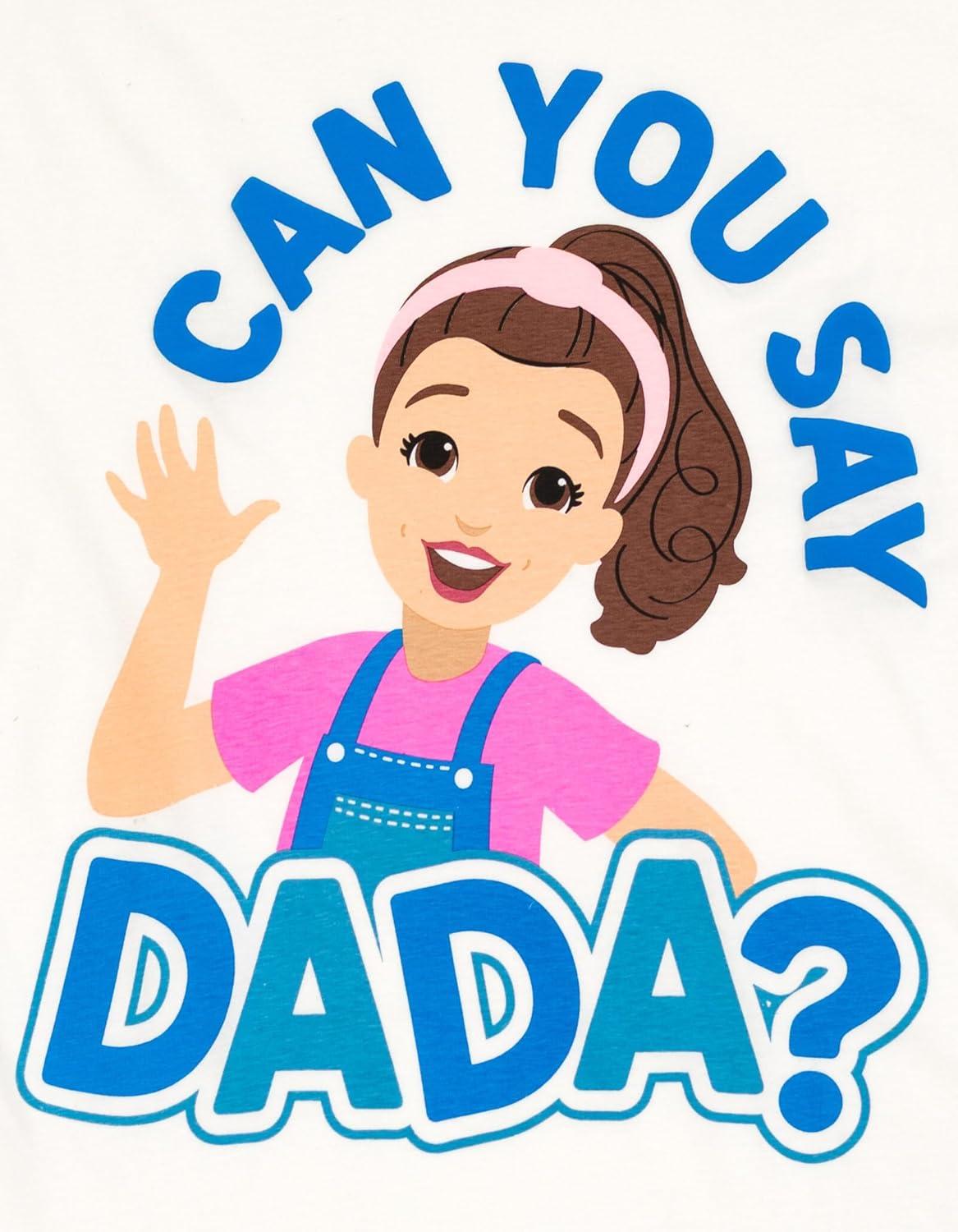 imageMs Rachel Matching Family TShirt Newborn to Adult Sizes Newborn 2XLWhite Dada