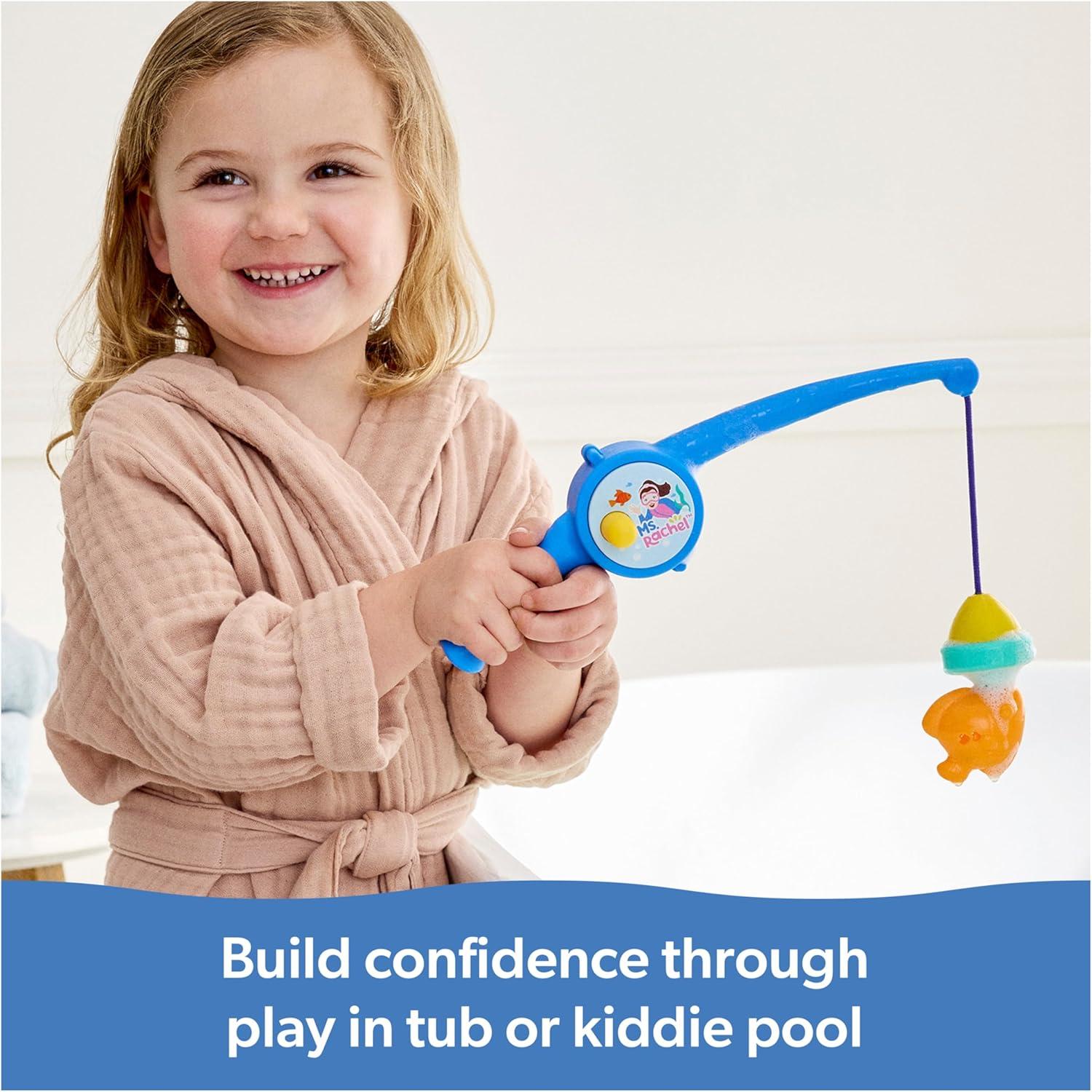 imageMs Rachel Official Counting Fishes Playset with 5 Floatable Toy Fish Educational Toys ampamp Toddler Toys for Girls ampamp Boys Ages 23 Years