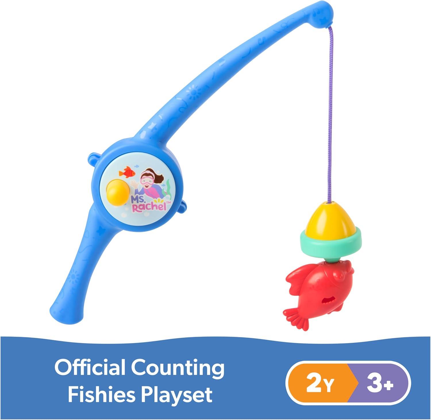 imageMs Rachel Official Counting Fishes Playset with 5 Floatable Toy Fish Educational Toys ampamp Toddler Toys for Girls ampamp Boys Ages 23 Years