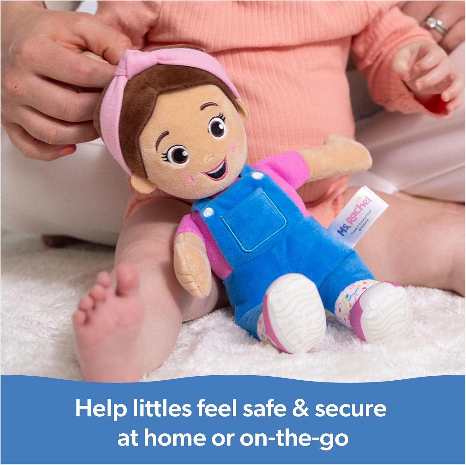 imageMs Rachel Official Cuddle ampamp Comfort Doll 11 Premium Plush Baby Toy Toddler Toys for Girls ampamp Boys for Ages 6 Months to 3