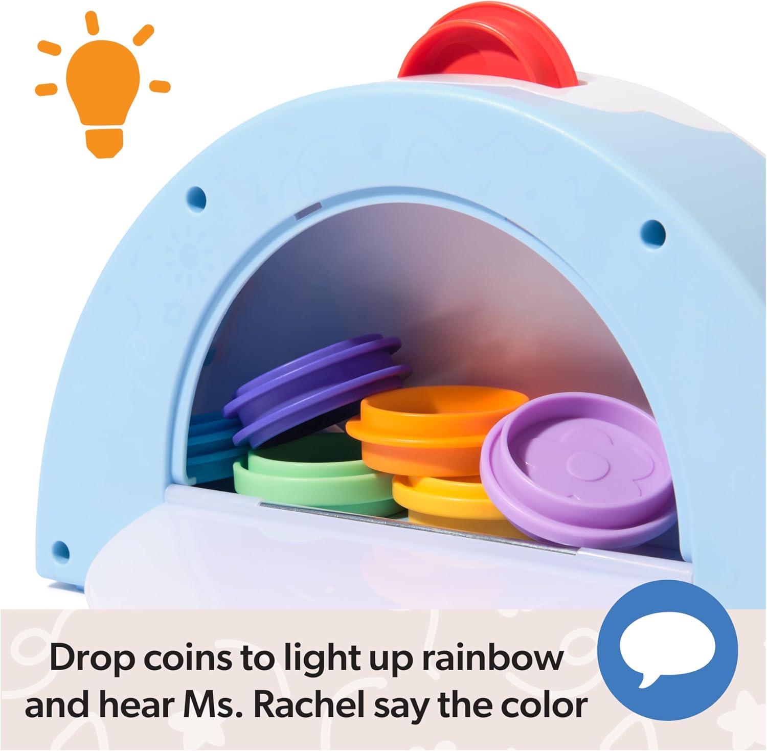 imageMs Rachel Official Electronic Rainbow Color Sorter with Lights Music ampamp Sounds 7 Colors Educational Toys ampamp Toddler Toys for Girls ampamp Boys Ages 12