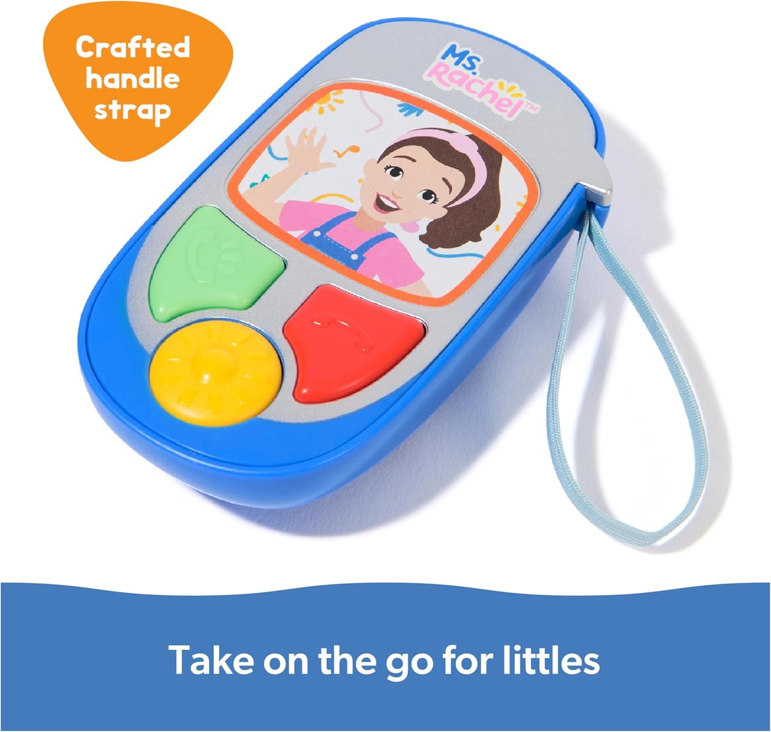 imageMs Rachel Official Electronic Talk with Me Learning Phone with Conversational Phrases Educational Toys ampamp Toddler Toys for Girls ampamp Boys Ages 13