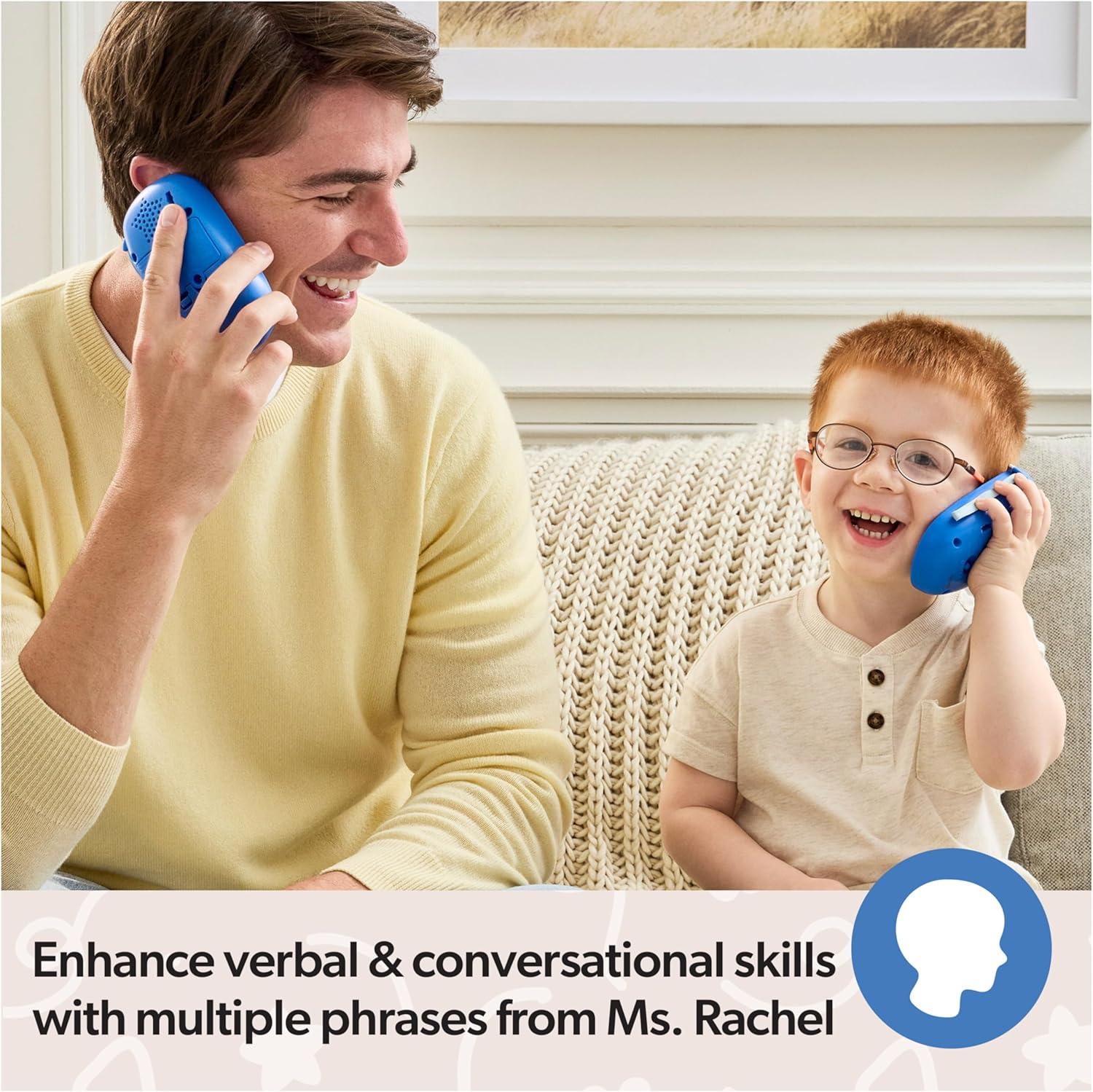 imageMs Rachel Official Electronic Talk with Me Learning Phone with Conversational Phrases Educational Toys ampamp Toddler Toys for Girls ampamp Boys Ages 13