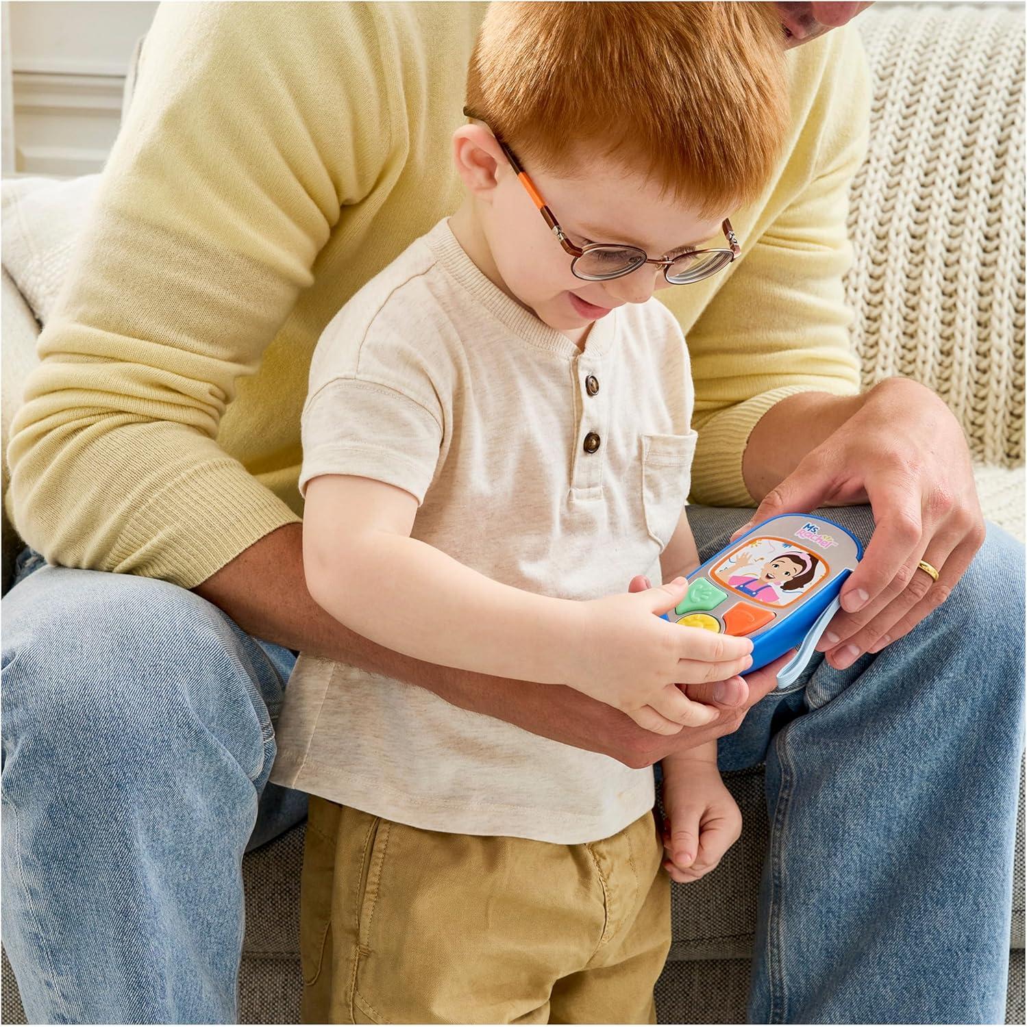 imageMs Rachel Official Electronic Talk with Me Learning Phone with Conversational Phrases Educational Toys ampamp Toddler Toys for Girls ampamp Boys Ages 13