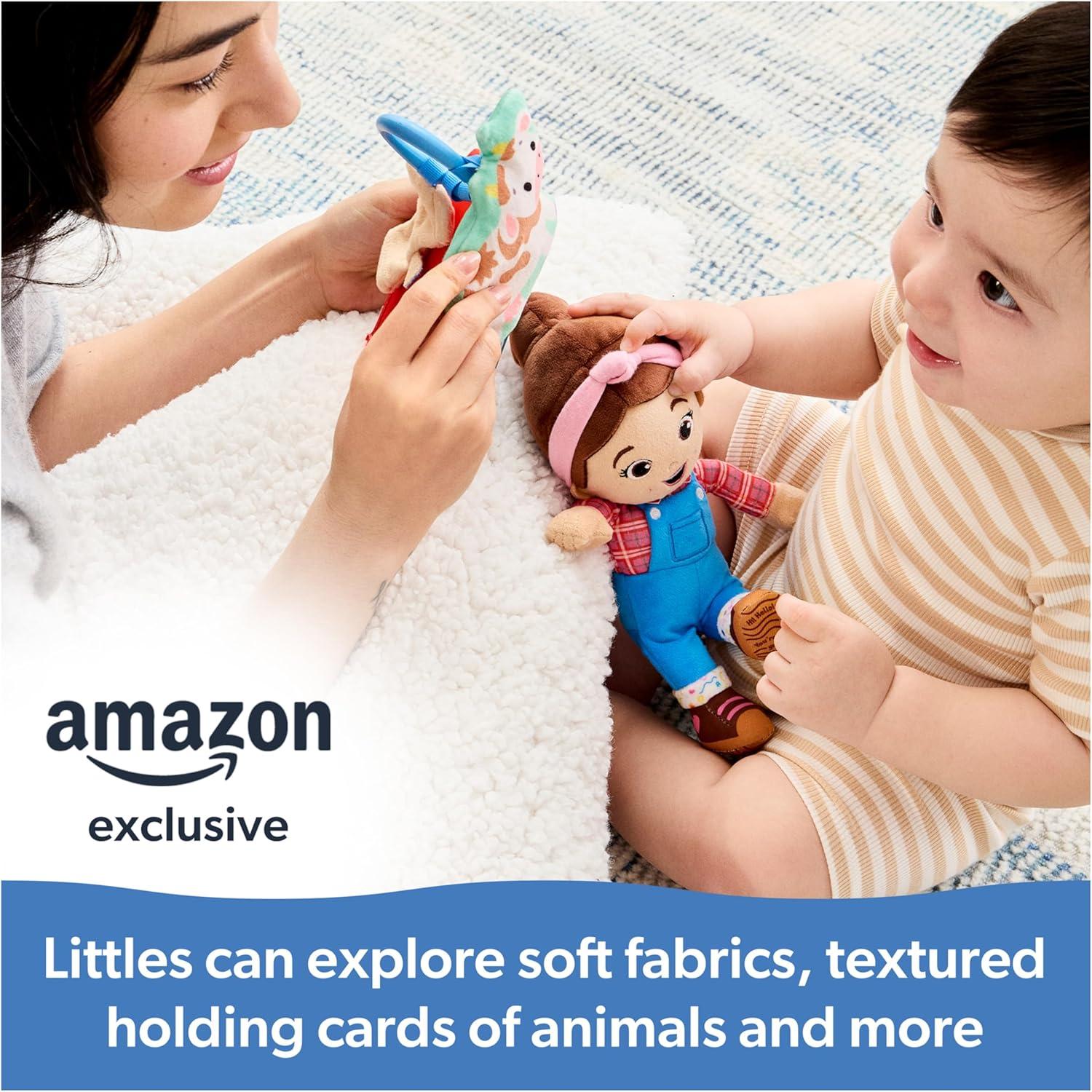 imageMs Rachel Official Farm Friends Baby Registry Gift Set with Plush Animals Cards ampamp Finger Puppet Educational Toys ampamp Baby Toys for Girls ampamp Boys Ages 0