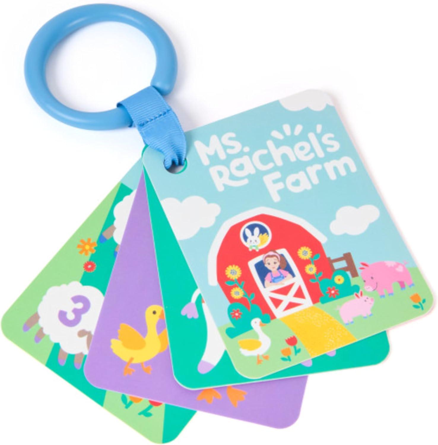 imageMs Rachel Official Farm Friends Baby Registry Gift Set with Plush Animals Cards ampamp Finger Puppet Educational Toys ampamp Baby Toys for Girls ampamp Boys Ages 0