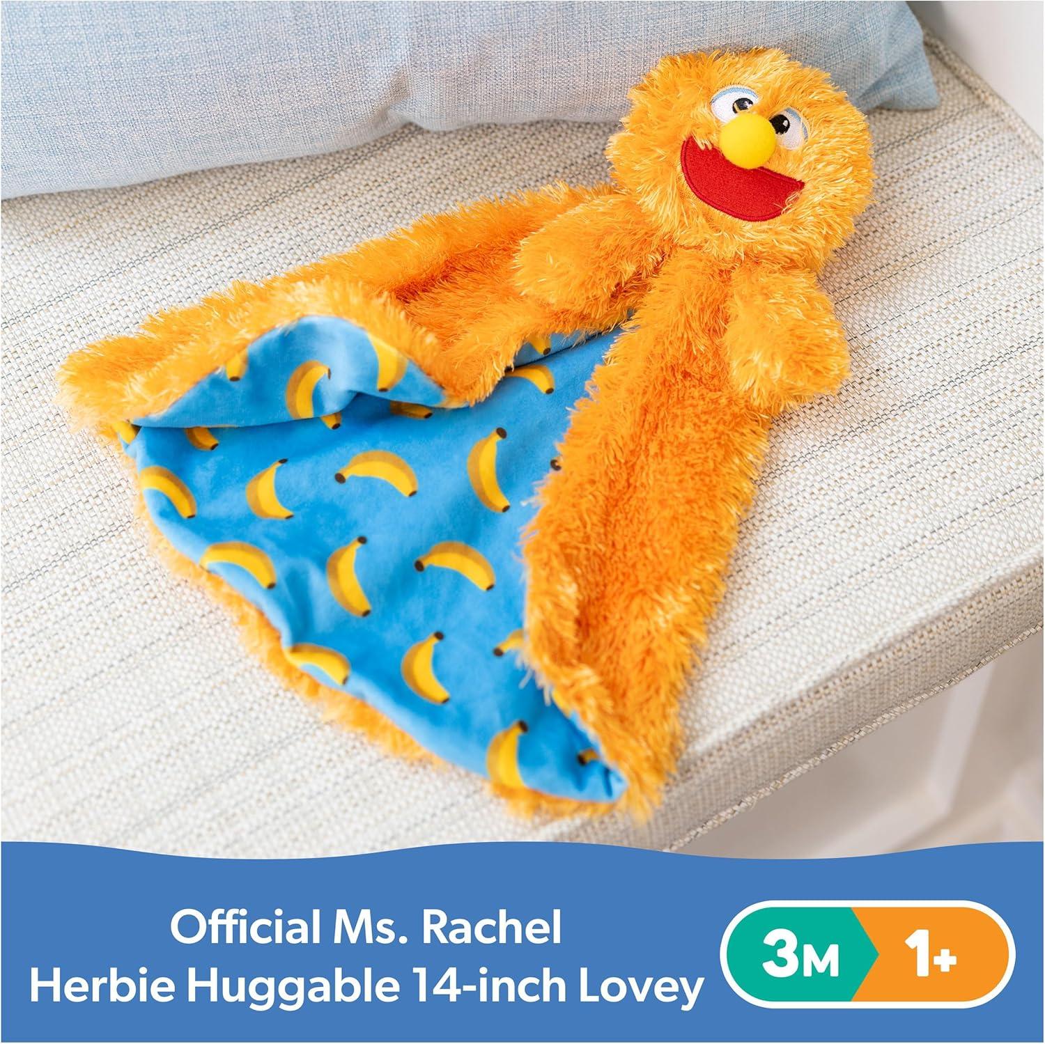imageMs Rachel Official Herbie Huggable Lovey Double Sided Machine Washable Security Blankets for Babies Ages 3 Months to 11