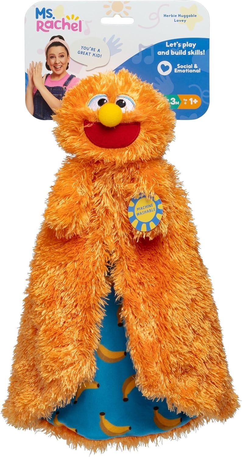 imageMs Rachel Official Herbie Huggable Lovey Double Sided Machine Washable Security Blankets for Babies Ages 3 Months to 11