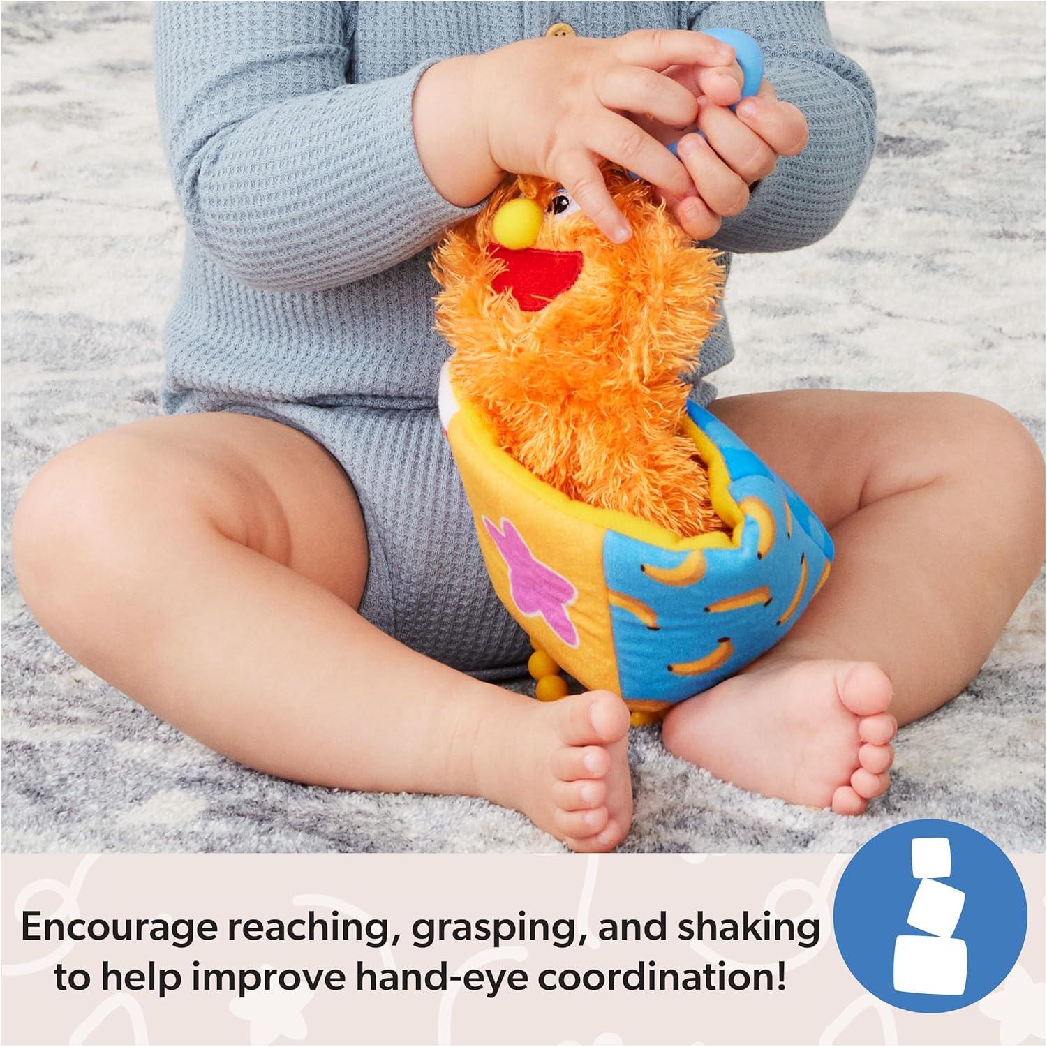 imageMs Rachel Official Herbie Sensory TakeAlong Toy Baby Swing ampamp Baby Stroller Teething Toys wRattle ampamp Clip Toddler Toys for Girls ampamp Boys Ages 3 Months to 11