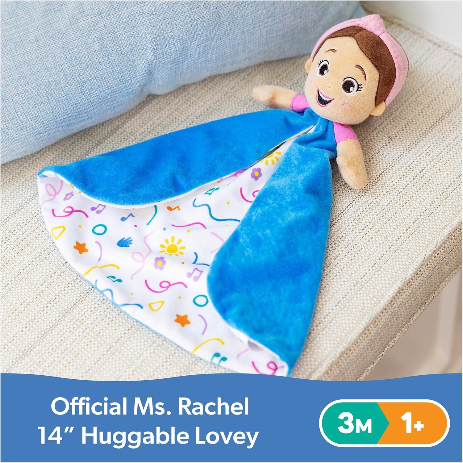 imageMs Rachel Official Huggable Lovey Double Sided Machine Washable Security Blankets for Babies Ages 01