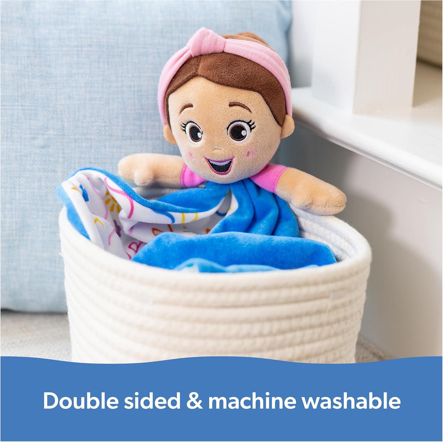 imageMs Rachel Official Huggable Lovey Double Sided Machine Washable Security Blankets for Babies Ages 01