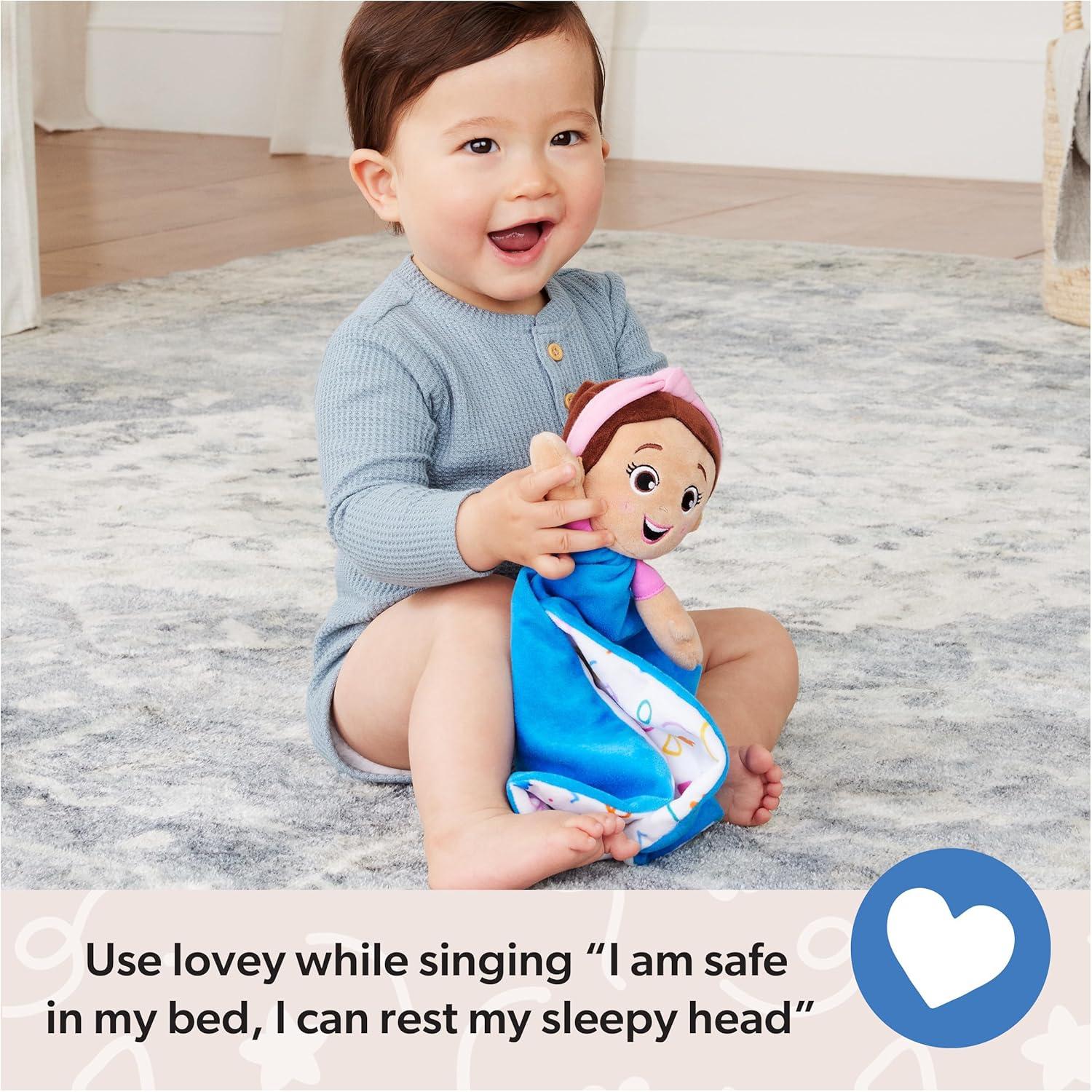 imageMs Rachel Official Huggable Lovey Double Sided Machine Washable Security Blankets for Babies Ages 01