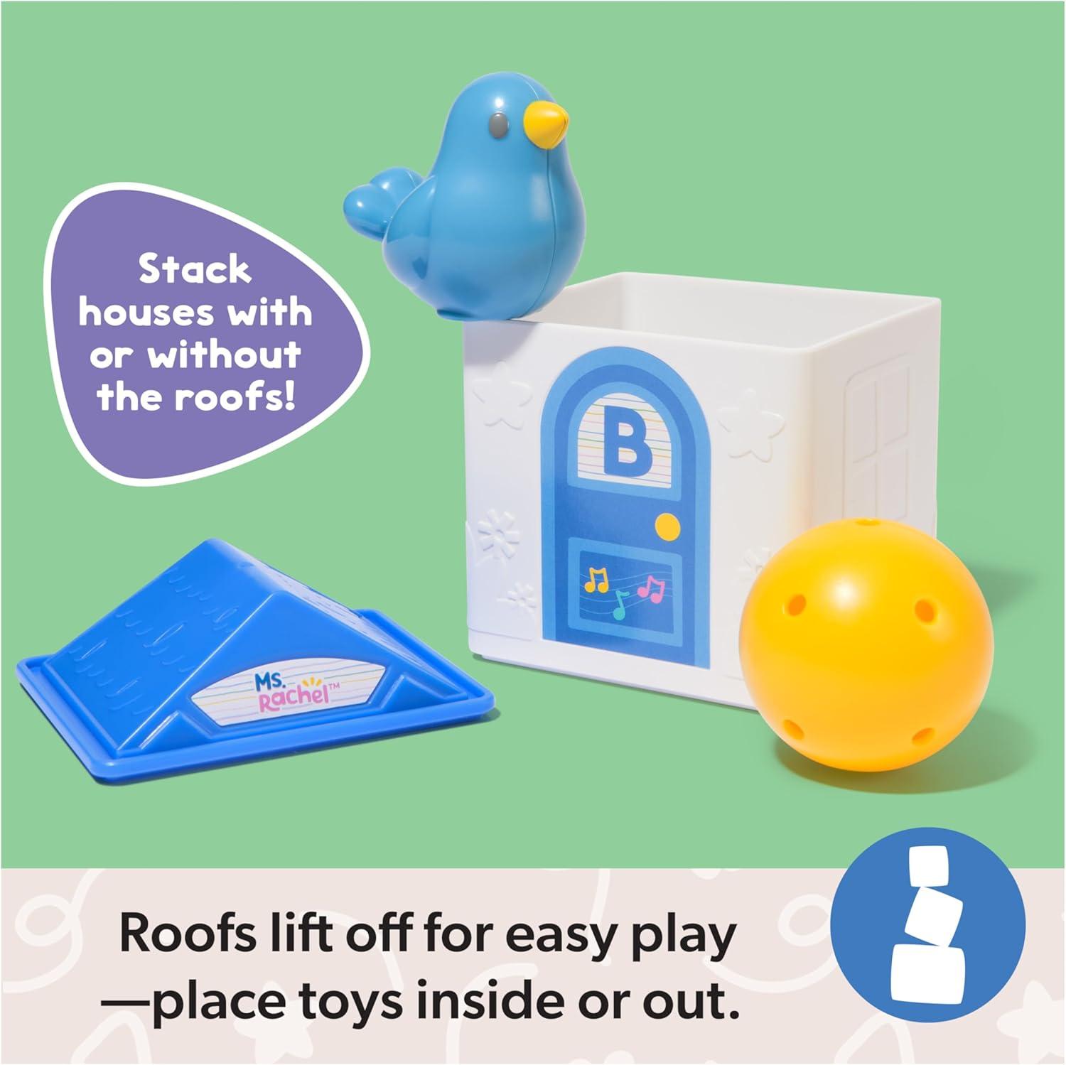 imageMs Rachel Official Learning Stacking House with 6 Surprises to Discover Educational Toys ampamp Toddler Toys for Girls ampamp Boys Ages 18 Months to 3 Years