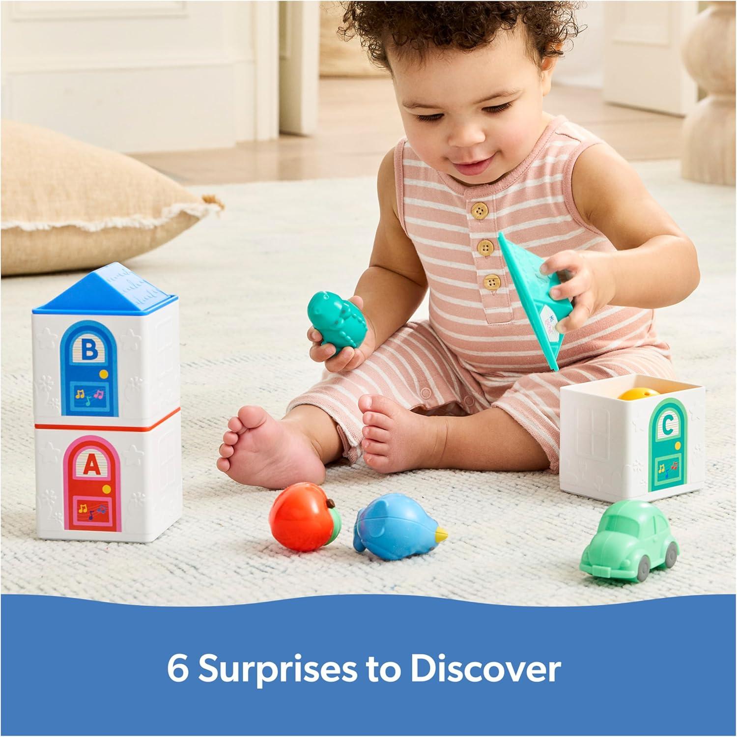 imageMs Rachel Official Learning Stacking House with 6 Surprises to Discover Educational Toys ampamp Toddler Toys for Girls ampamp Boys Ages 18 Months to 3 Years