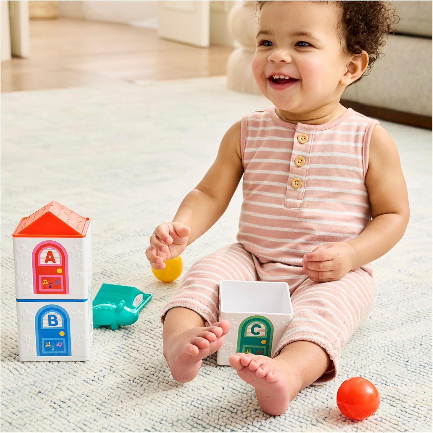 imageMs Rachel Official Learning Stacking House with 6 Surprises to Discover Educational Toys ampamp Toddler Toys for Girls ampamp Boys Ages 18 Months to 3 Years