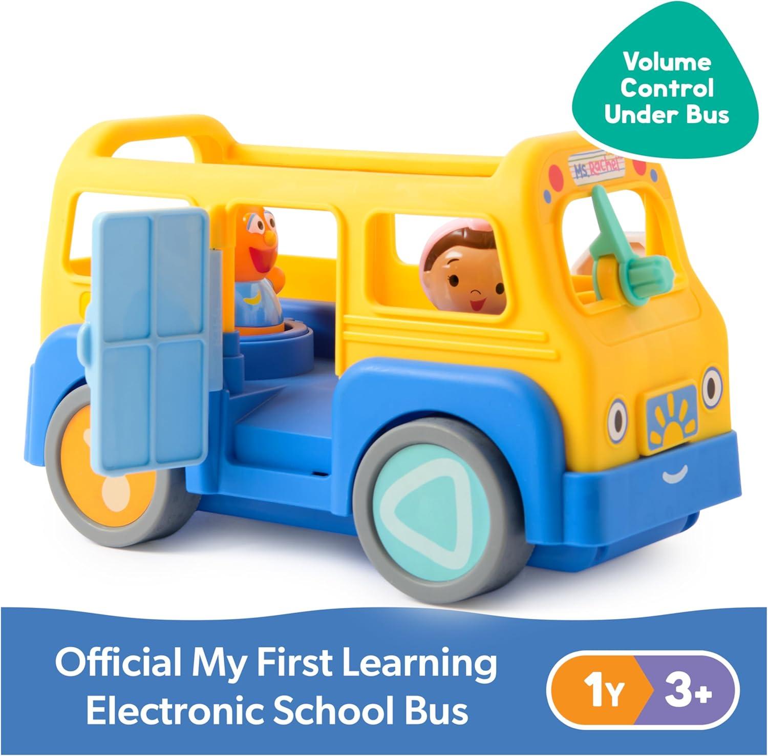 imageMs Rachel Official My First Learning Electronic School Bus with 2 Figures Music ampamp Sounds Educational Toys ampamp Toddler Toys for Girls ampamp Boys Ages 13