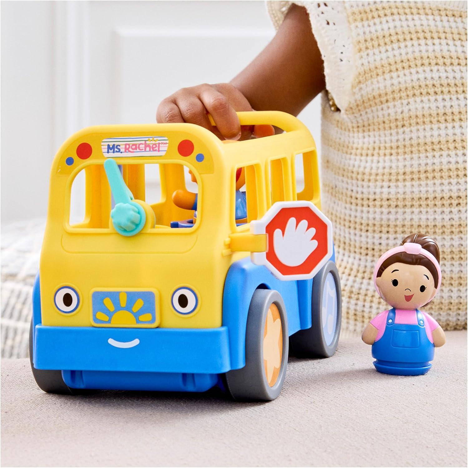 imageMs Rachel Official My First Learning Electronic School Bus with 2 Figures Music ampamp Sounds Educational Toys ampamp Toddler Toys for Girls ampamp Boys Ages 13